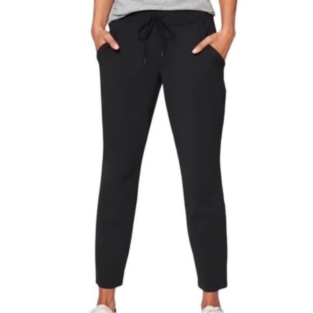 ATHLETA Black Midtown Drawstring Pants